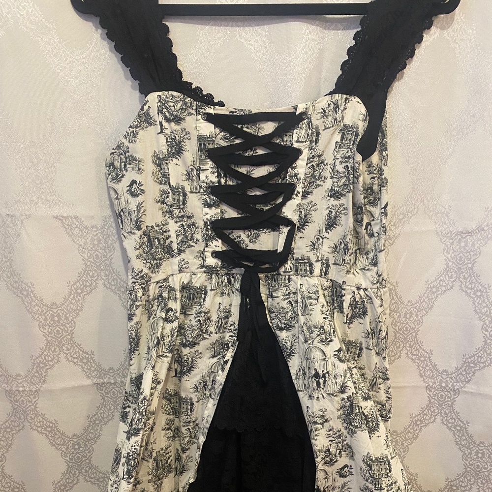 Corset halter swing dress